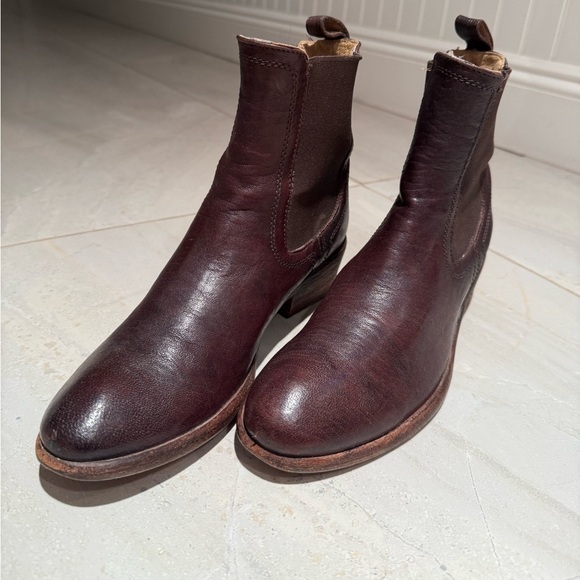 FRYE Carson Chelsea Ankle Boot Dark Brown Size 7.5 - Picture 4 of 7